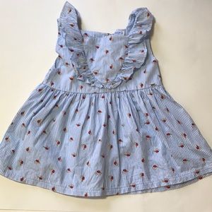Mayoral Sleeveless Ruffled Top Ladybugs & Daisies